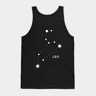 Leo Zodiac Constellation Sign Tank Top